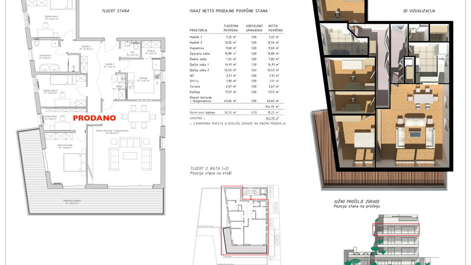 Wohnung, 200 m2, Verkauf, Rijeka - Pećine