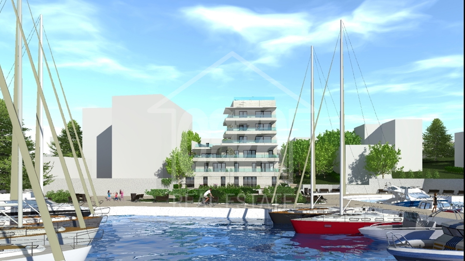 Luxury new building - smart building in Pećine, first row to the sea - under construction