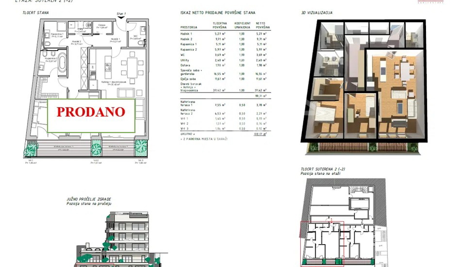 Wohnung&comma; 105 m2&comma; Verkauf&comma; Rijeka - Pe&cacute;ine