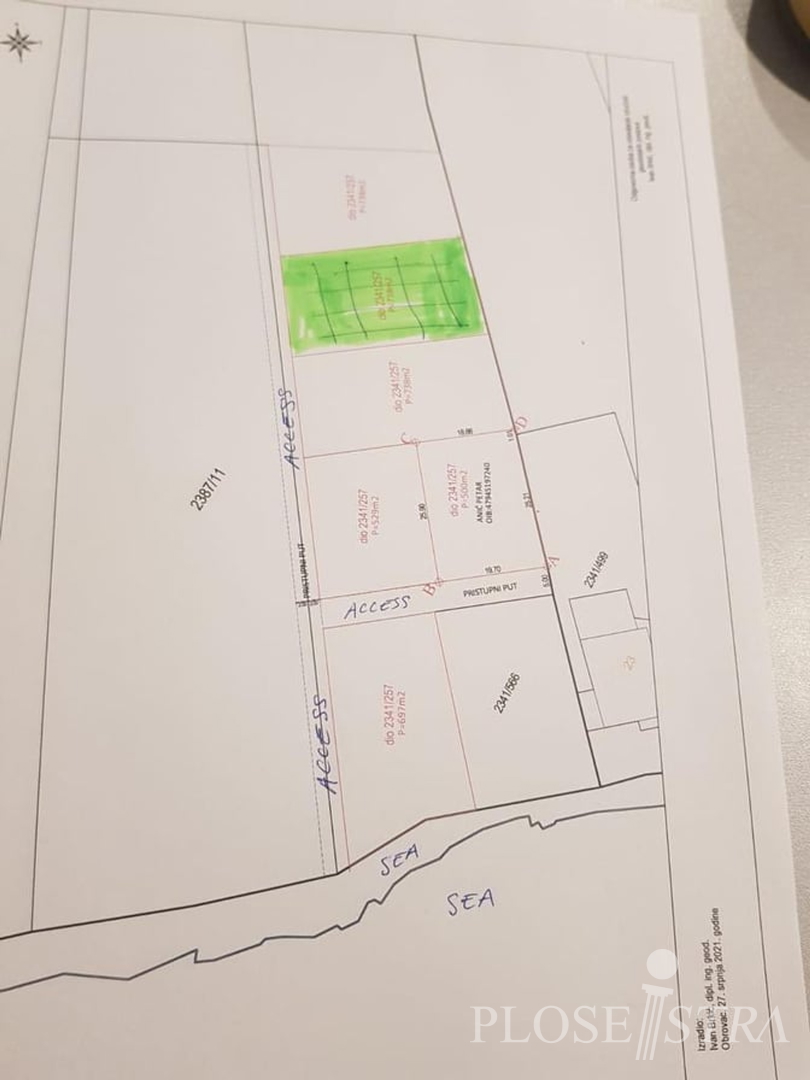 GRAĐEVINSKO ZEMLJIŠTE UZ MORE S PREDIVNIM POGLEDOM NA NOVIGRADSKI ZALJEV