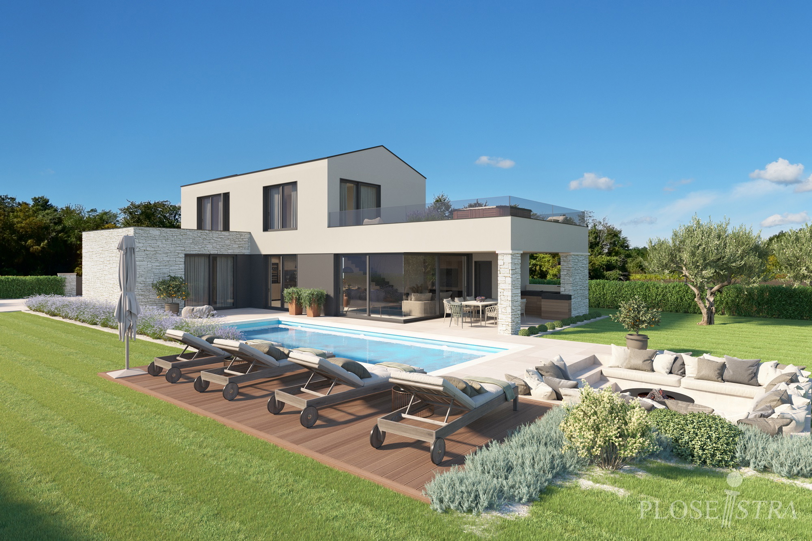 HIGH QUALITY MODERN VILLA WITH POOL IN A QUIET ENVIRONMENT!