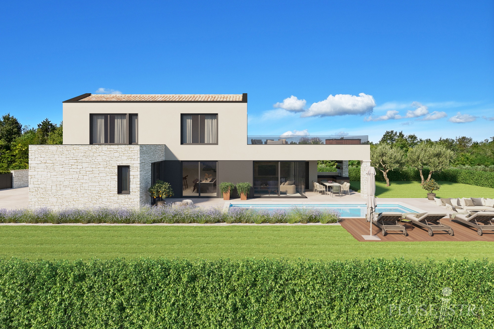HIGH QUALITY MODERN VILLA WITH POOL IN A QUIET ENVIRONMENT!