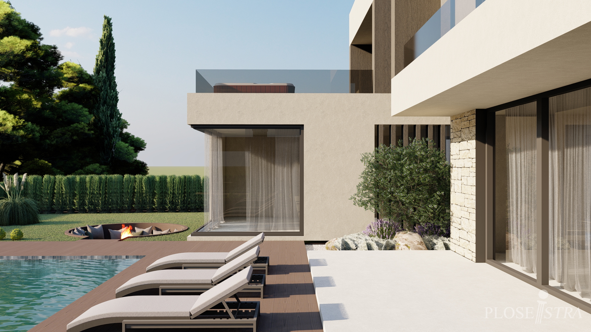 POREČ, UMGEBUNG; PROJEKT - VILLA MIT SCHWIMMBAD - VERKAUF!!!