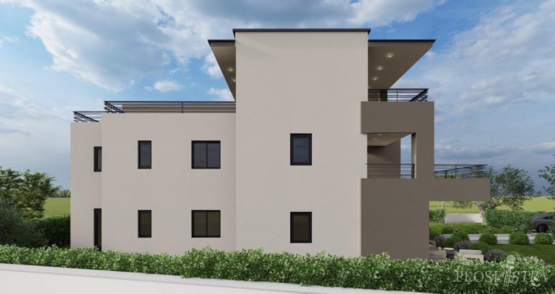 NOVOGRADNJA! MODERAN, DVOETAŽNI TROSOBAN STAN SA KROVNOM TERASOM!