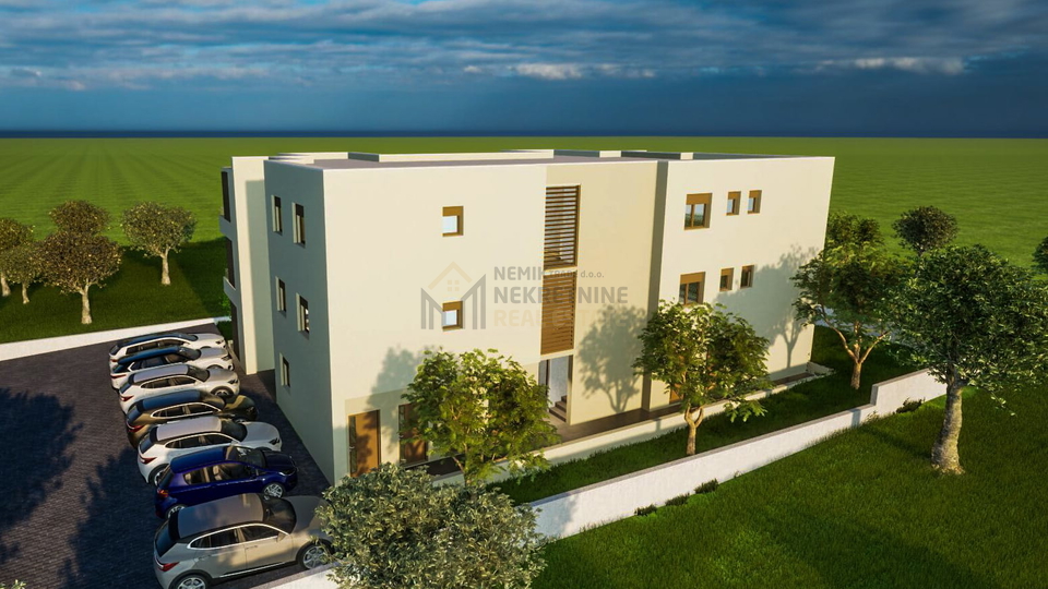 VODICE, PRODAJA STANA U PRIZEMLJU NOVOGRADNJE SA PRIPADAJUĆIM VRTOM