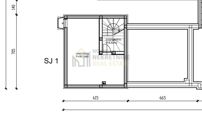 VODICE, NEW BUILDING IN THE CENTER, APARTMENT WITH ROOFTOP POOL