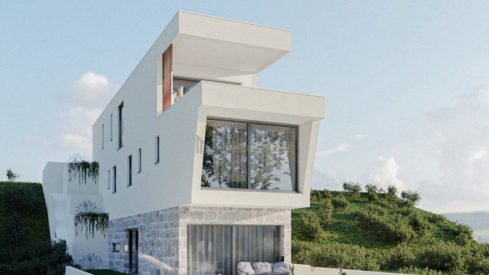 RASLINA, MODERN VILLA WITH SWIMMING POOL, NEWLY BUILT