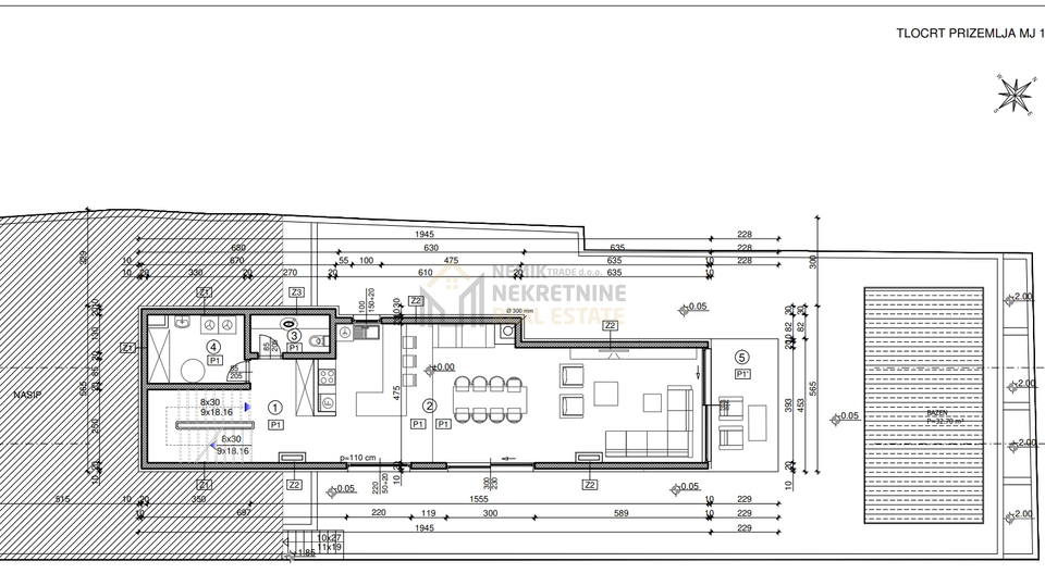 RASLINA, MODERN VILLA WITH SWIMMING POOL, NEWLY BUILT