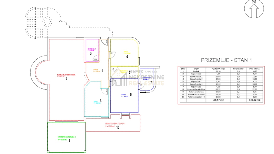 SEVID, GROUND FLOOR APARTMENT WITH 3 BEDROOMS 100 M FROM THE SEA