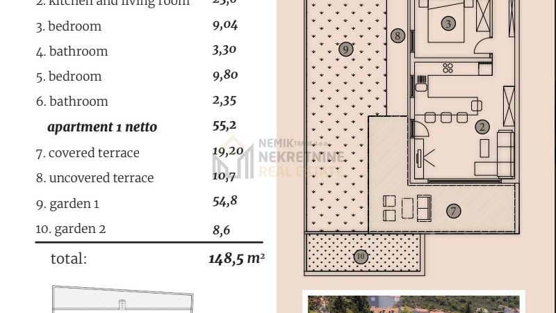 Holiday Apartment, 148 m2, For Sale, Trogir - Čiovo