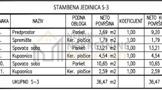 VODICE, NOVOGRADNJA, DVOETAŽNI STAN S DVORIŠTEM 300 M OD MORA