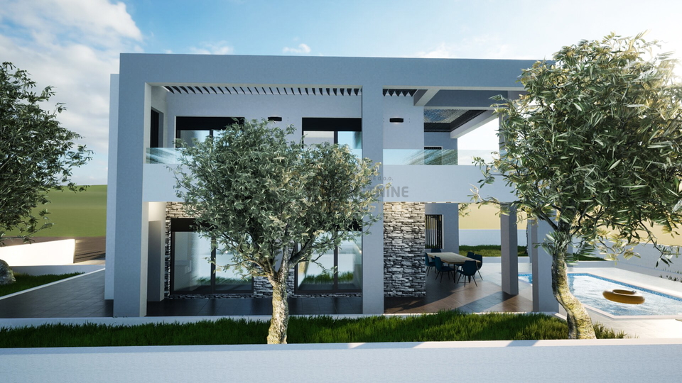 NEW BUILDING, VODICE, VILLA WITH SWIMMING POOL