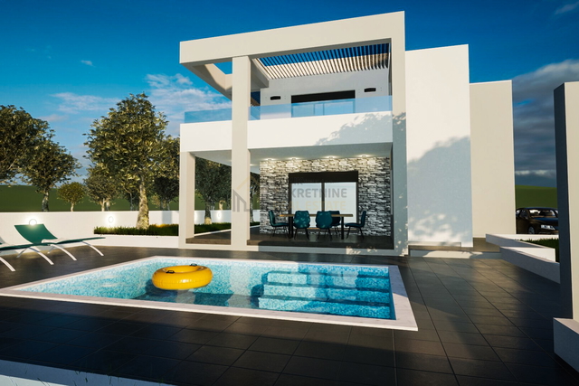 NEW BUILDING, VODICE, VILLA WITH SWIMMING POOL