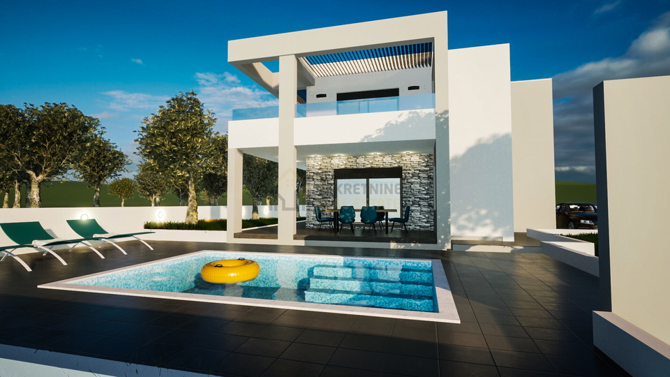 NEW BUILDING, VODICE, VILLA WITH SWIMMING POOL