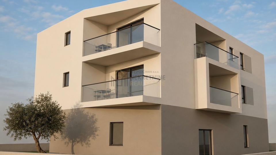 VODICE&comma; NOVOGRADNJA&comma; MANJI STAN NA 1&period; KATU