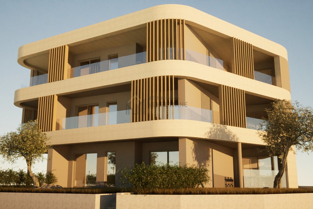 VODICE, STAN U PRIZEMLJU 50 M OD MORA, NOVOGRADNJA