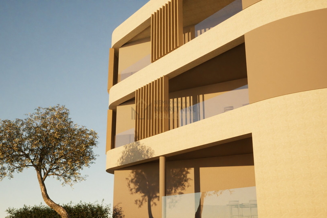 VODICE, STAN NA PRVOM KATU NOVOGRADNJE SA DVIJE SPAVAĆE SOBE I DVIJE KUPAONE, 50 M OD MORA