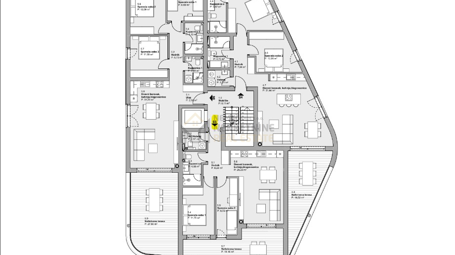 Apartment, 59 m2, For Sale, Vodice
