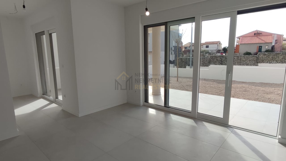 VODICE, NEW BUILDING, TWO-ROOM APARTMENT ON THE GROUNDFLOOR