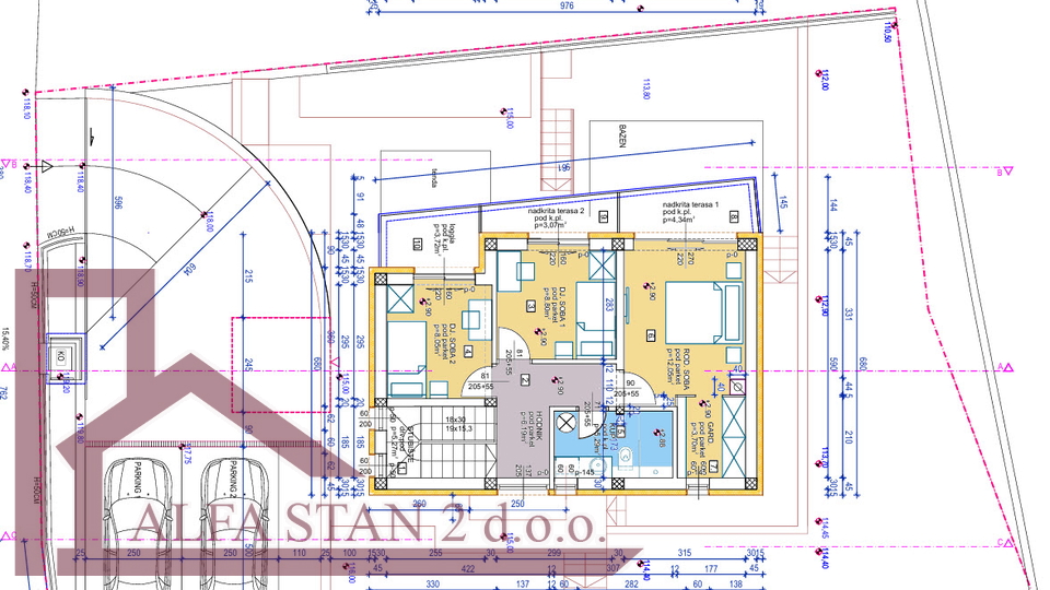 Building Plot with Luxury Villa Project and Pool &ndash; Podstrana near Split