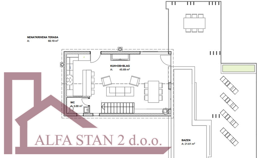 Two-storey Rohbau house of 430m2