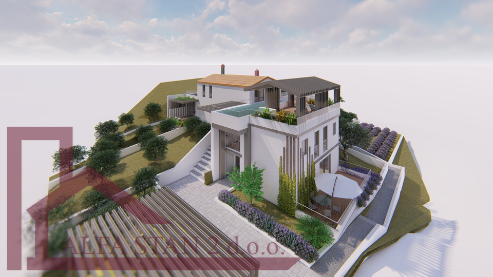 Two-storey Rohbau house of 430m2