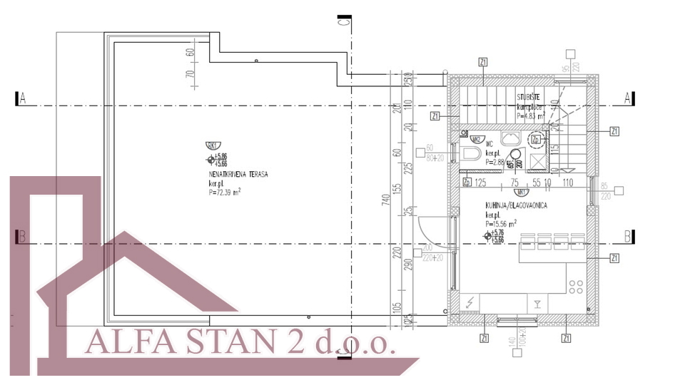 Haus, 292 m2, Verkauf, Okrug - Okrug Gornji