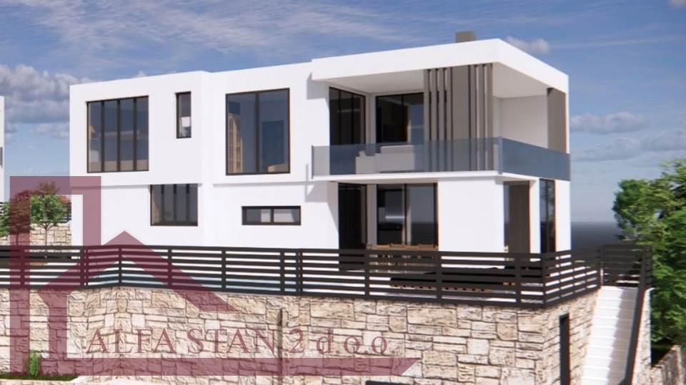 Terreno edificabile con vista per la costruzione di una villa con piscina, Klis, 375.000 €