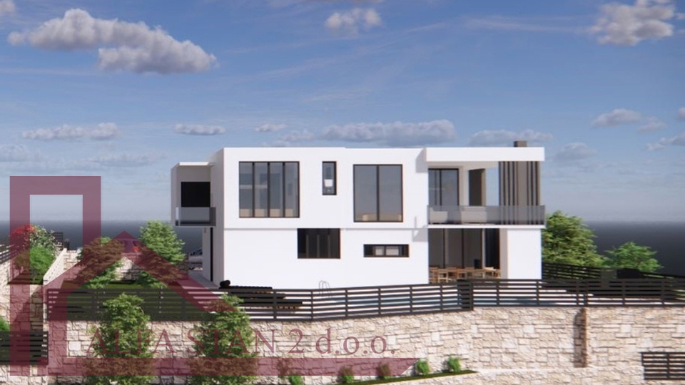 Terreno edificabile con vista per la costruzione di una villa con piscina, Klis, 375.000 €
