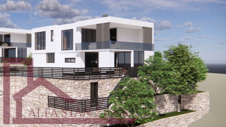 Terreno edificabile con vista per la costruzione di una villa con piscina, Klis, 375.000 €