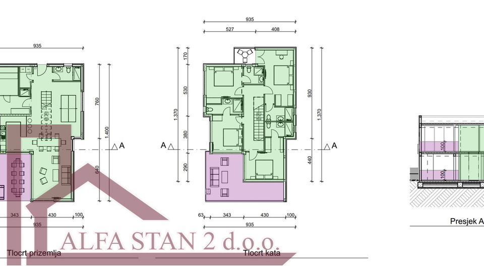 Terreno edificabile con vista per la costruzione di una villa con piscina, Klis, 375.000 €