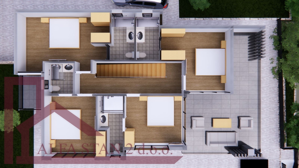 Terreno edificabile con vista per la costruzione di una villa con piscina, Klis, 375.000 €