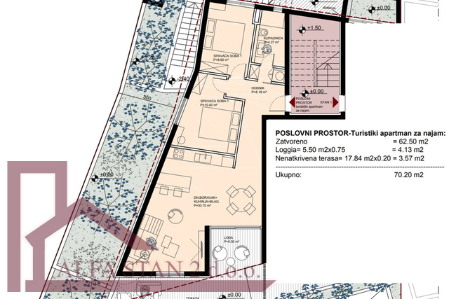 Podstrana, Grljevac, Apartment, 70 m2