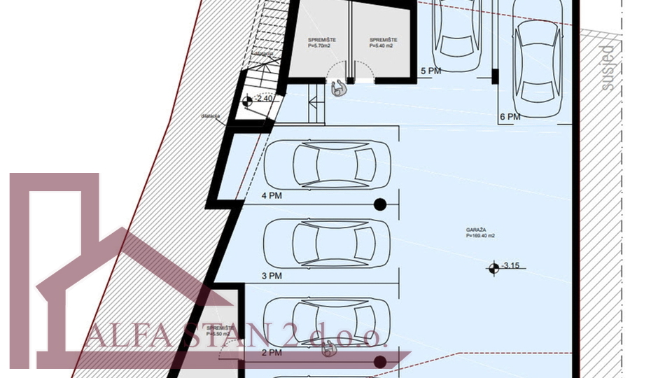 Podstrana, Grljevac, Apartment 3 rooms + dining room + terrace + storage + 2 garage parking spaces