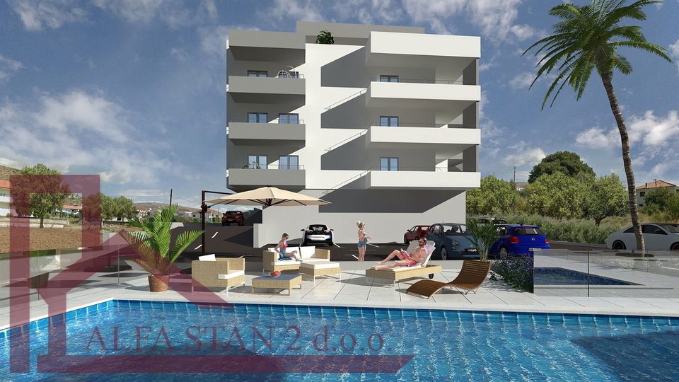 Seget Donji, new construction apartment, 58 m2