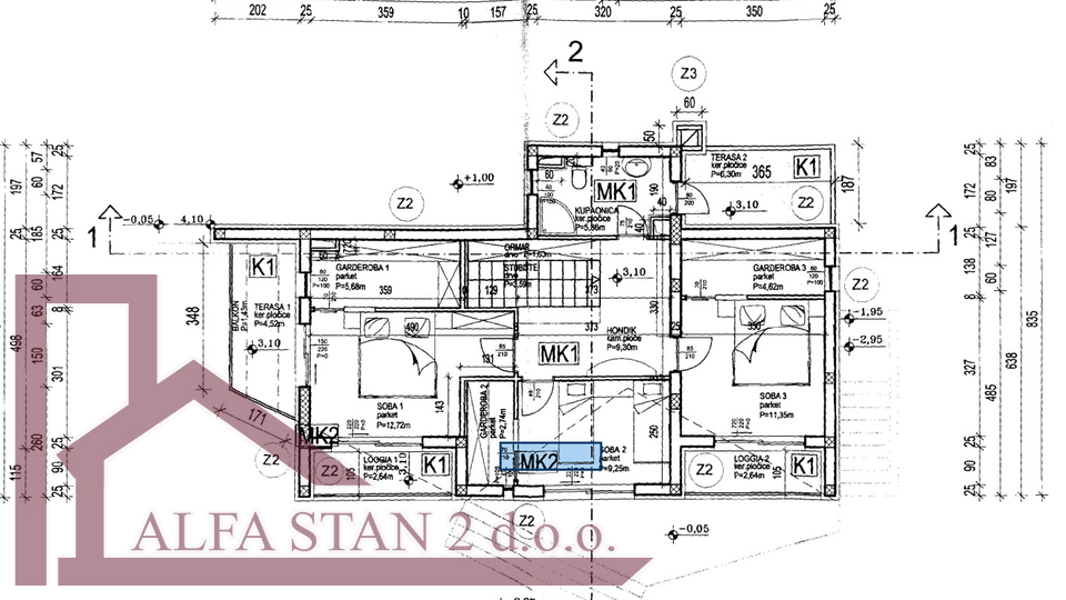 Land, 1068 m2, For Sale, Dugi Rat - Jesenice