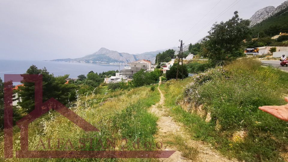 Omis, nemira, A building plot with an open panoramic view