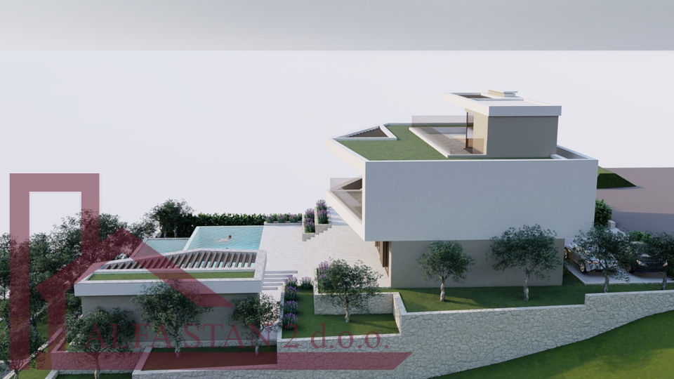 Villa under construction with a beautiful unobstructed view