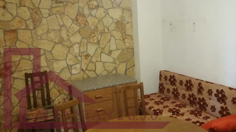 Renovated stone house with two bedrooms and a yard