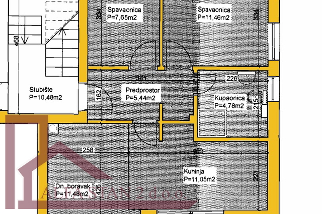 Apartment, 57 m2, For Sale, Podstrana