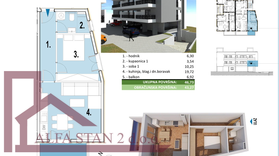 Podstrana&comma; Stro&zcaron;anac&comma; jednosobni stan za dugoro&ccaron;ni najam
