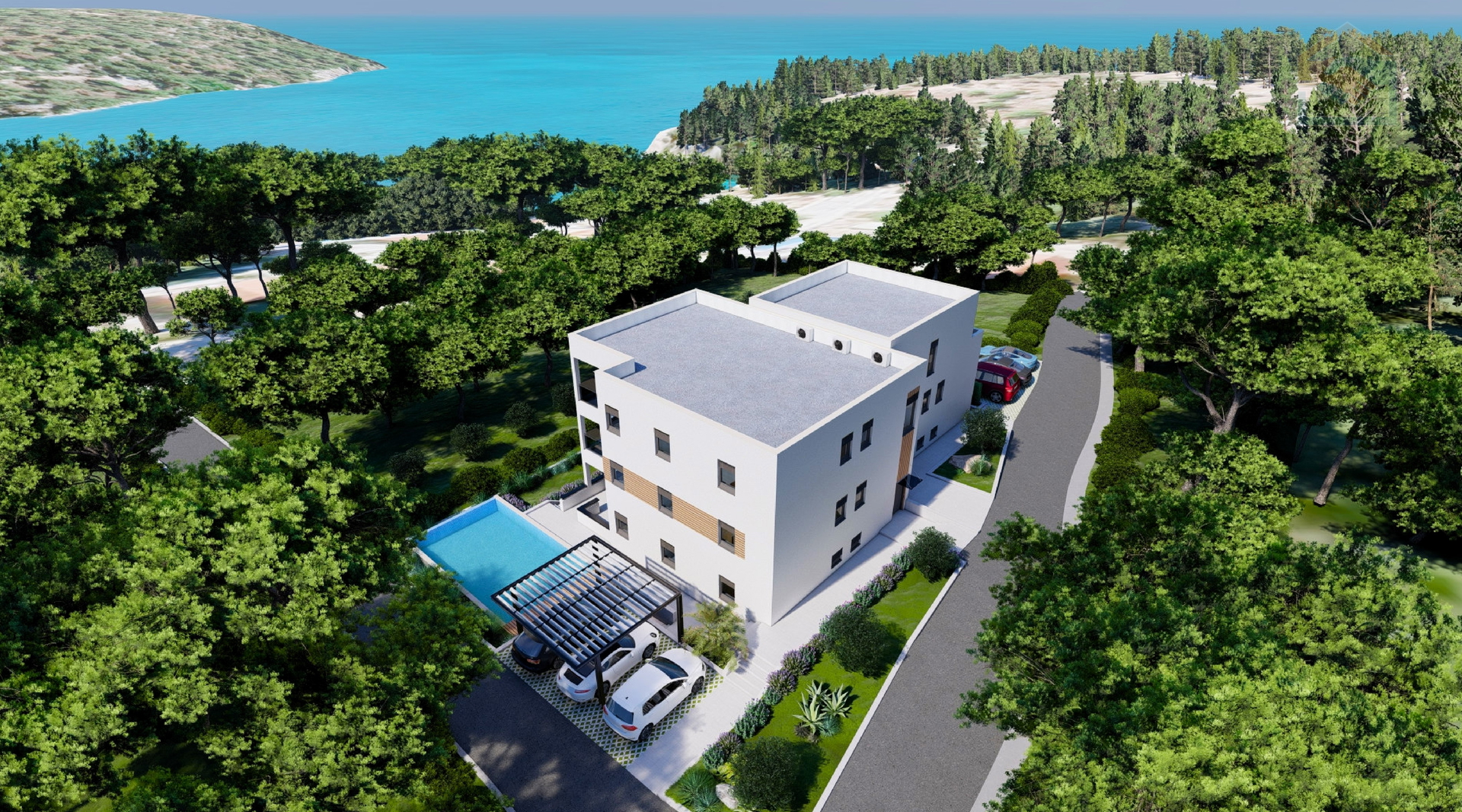 Apartman u vili s bazenom - Milna (otok Brač)