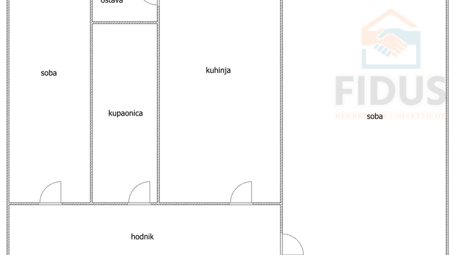 Appartamento, 41 m2, Vendita, Osijek - Novi grad