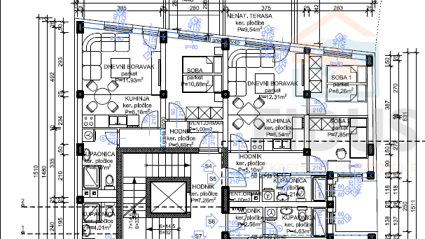 Wohnung&comma; 40 m2&comma; Verkauf&comma; Osijek - Novi grad