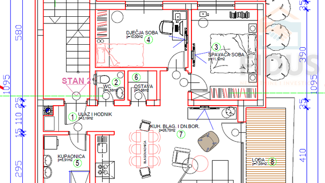 Apartment, 60 m2, For Sale, Osijek - Novi grad