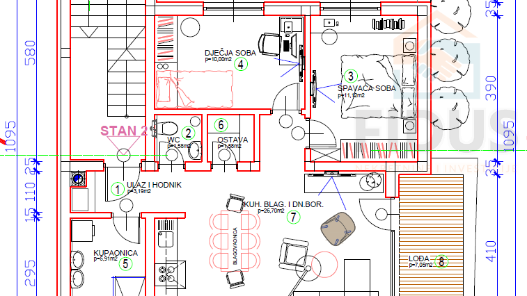 Apartment&comma; 60 m2&comma; For Sale&comma; Osijek - Novi grad