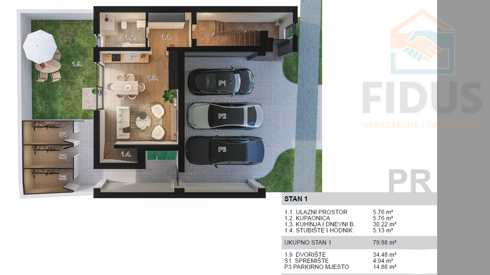 Apartment&comma; 79 m2&comma; For Sale&comma; Osijek - Retfala