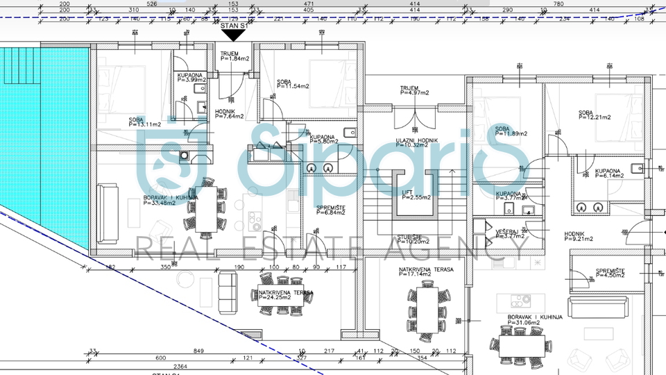 UMAG ZAMBRATIJA BUILDING LAND WITH THE PROJECT