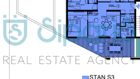 Appartamento, 86 m2, Vendita, Zambratija