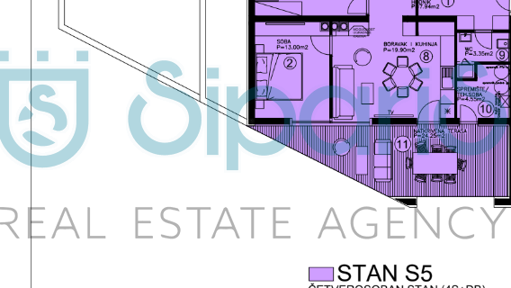 Appartamento, 84 m2, Vendita, Zambratija